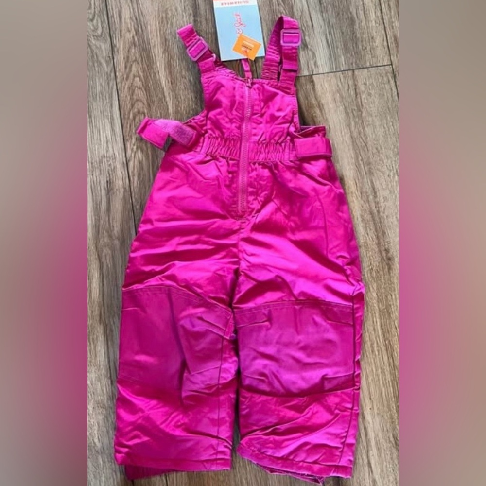 Bright Pink Kids winter  Overalls